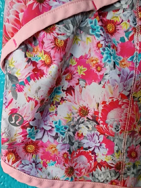 lululemon athletica Pants - lululemon athletica Pink Floral Athletic Shorts
